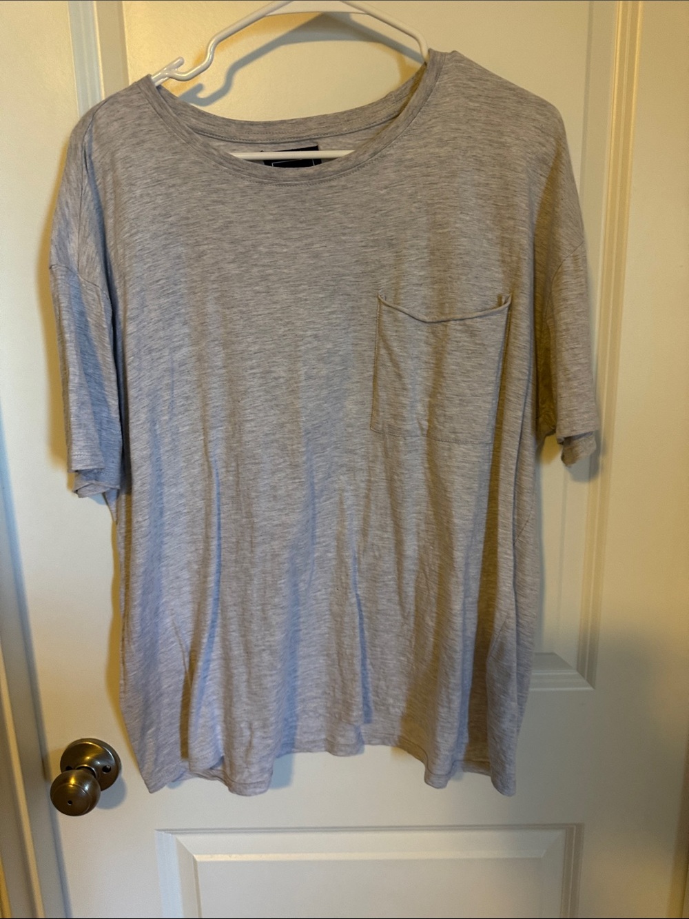 Woman’s Lightweight Pocket T-Shirt - Light Gray
